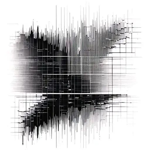 . Brutalist xfer Serum plugin Wavetable Fragment**   `"Close-up of a single Serum wavetable grid (sine to square wave tr tattoo design idea