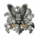 German eagle tattoo design idea