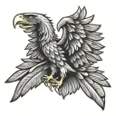 German eagle tattoo design idea