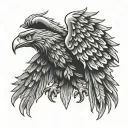 German eagle tattoo design idea