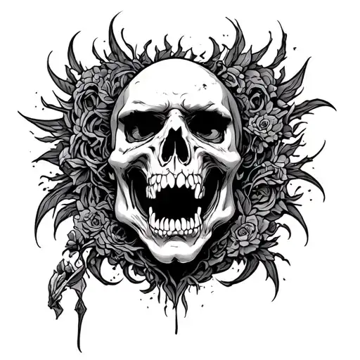 mortal sin pride and anger tattoo design idea