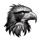 philippine eagle head tattoo design idea