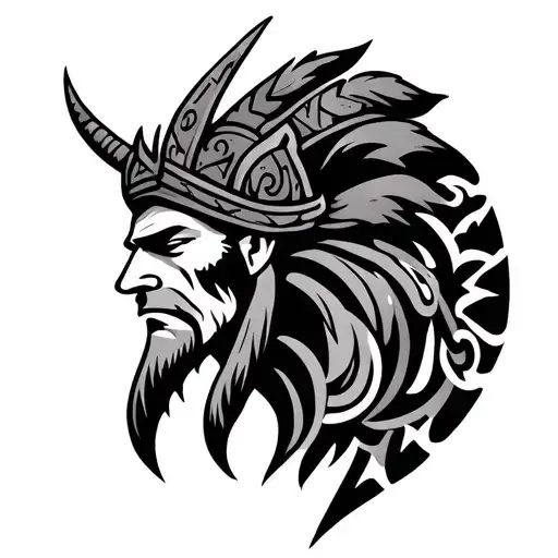 Viking Tribal tattoo design idea