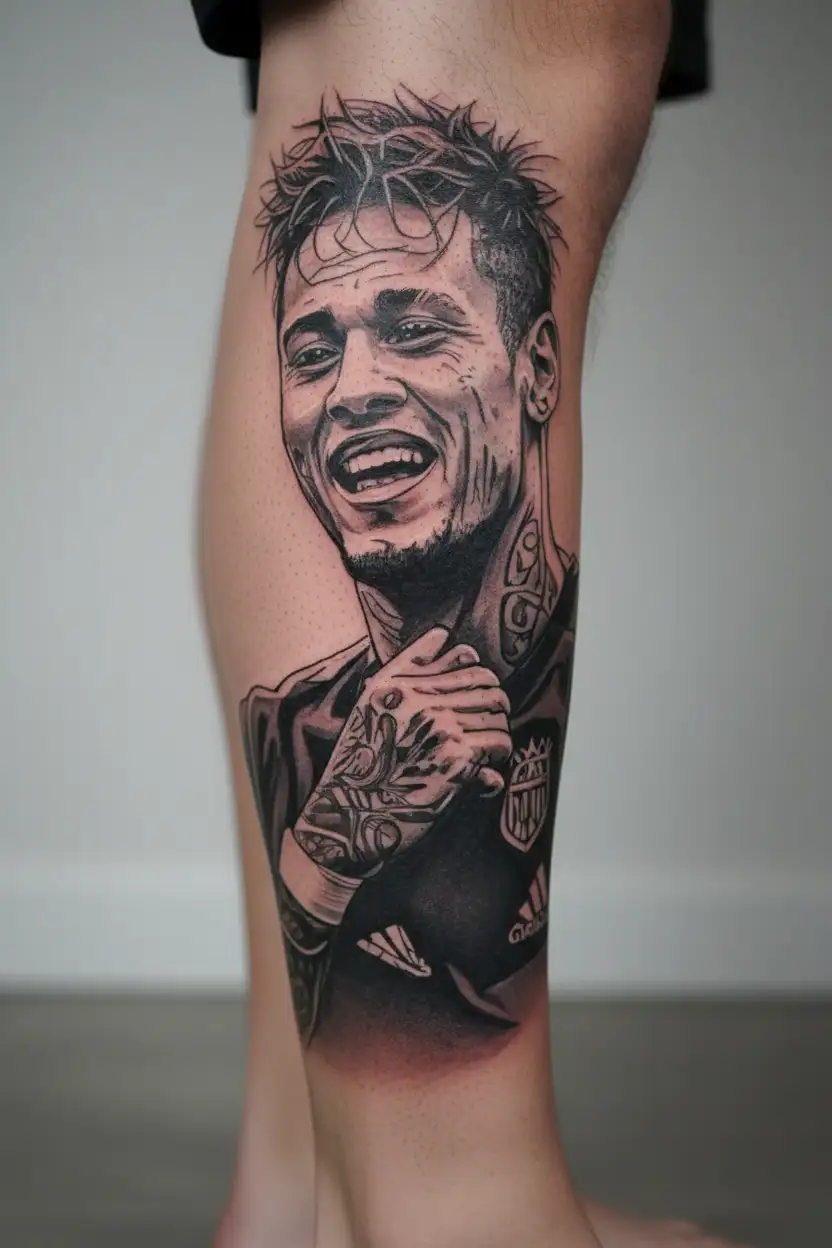 neymar jr neck tattoo tattoo design idea