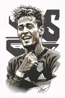 neymar jr neck tattoo tattoo design idea