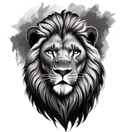 Joshua 1 9 lion head tattoo design idea