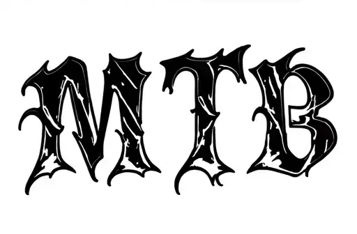 "MTB" tattoo design idea