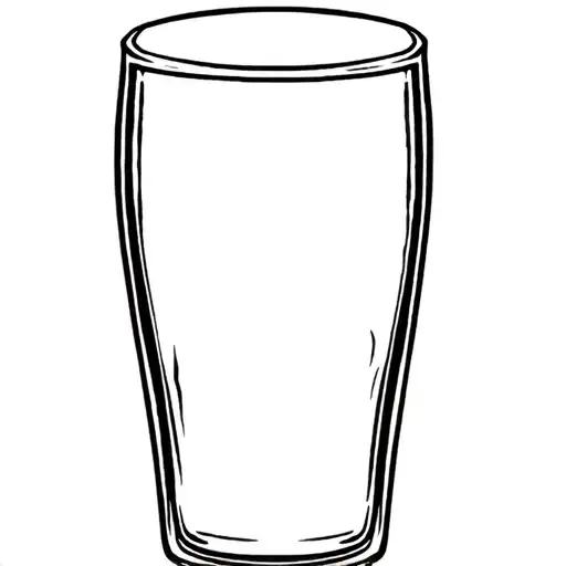 half full pale ale beer glass tattoo design idea