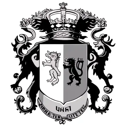 Ukraine coat of arms being held by the Manchester United Red Devil tattoo design idea