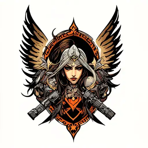 Warhammer 40K sisters of battle tattoo design idea