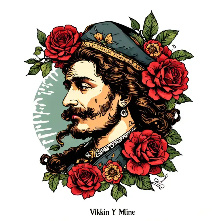 vikkin Hugin y mine tattoo design idea