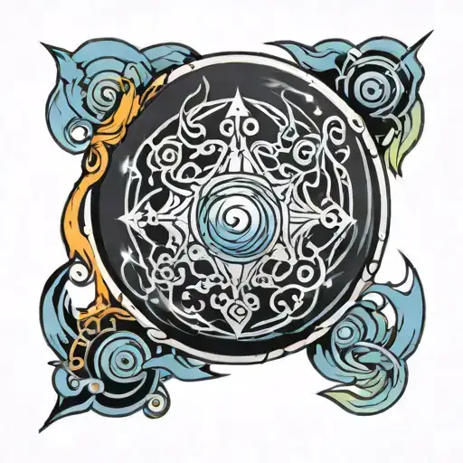 Air element symbol tattoo design idea