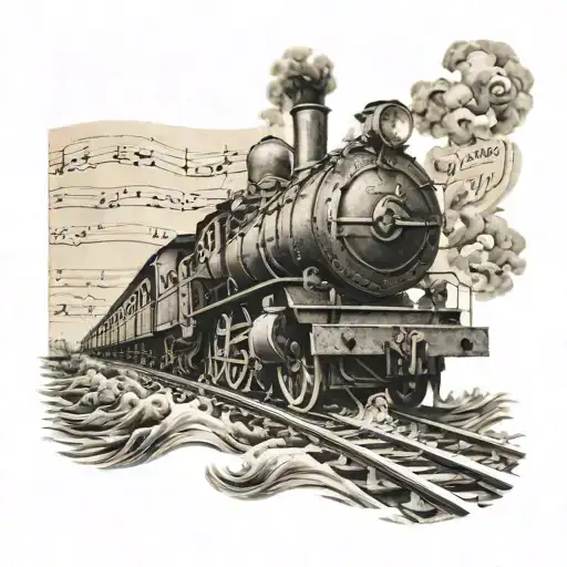 Sheet Music Music Seafaring Railway tattoo design idea