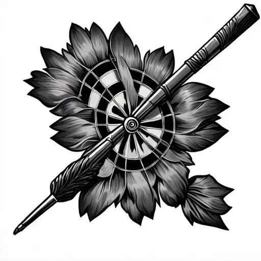 Darts tattoo design idea