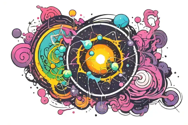 Meaningful universe tattoo design idea
