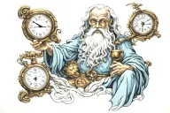 Father Time tattoo design idea