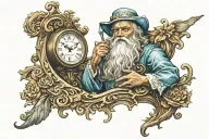 Father Time tattoo design idea