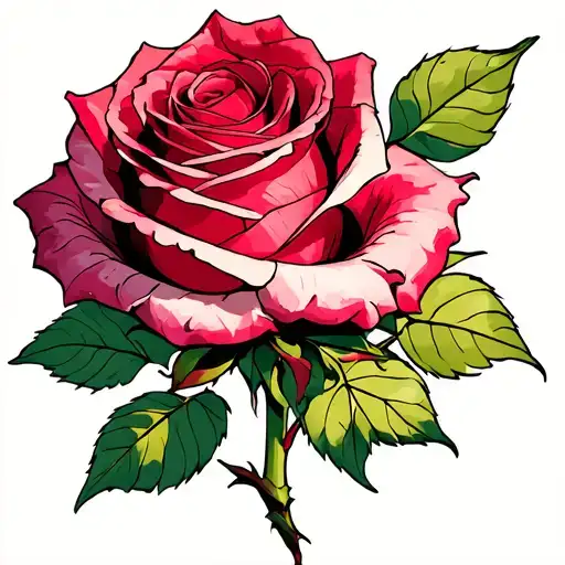 The rose is shedding its color. tattoo design idea