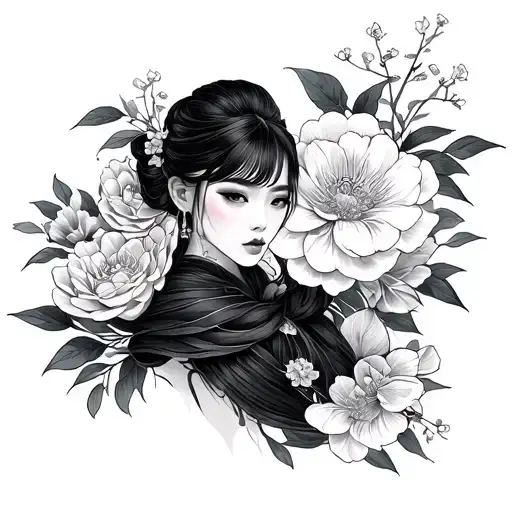 Korean tattoo design idea