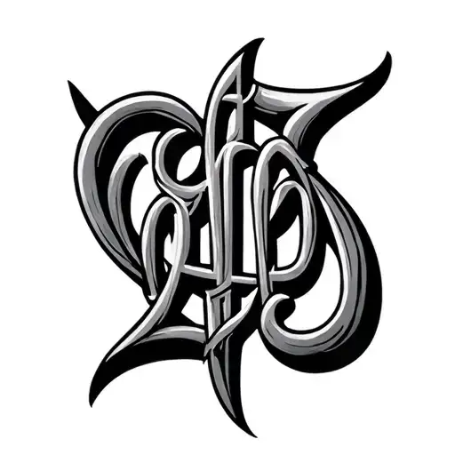 Two Word Ambigram Generator tattoo design idea