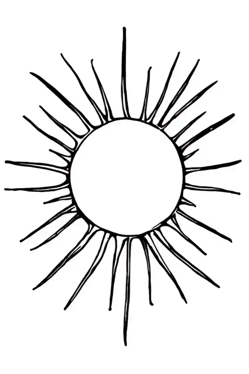 philippine sun in the middle of adams creation tattoo design idea