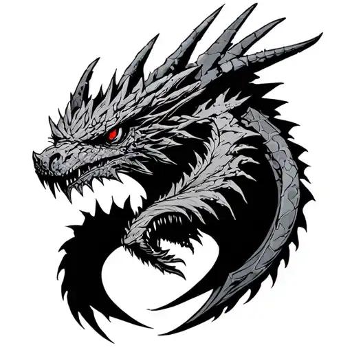 Monster hunter wilds game tattoo design idea