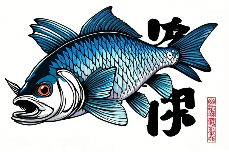 Fish tattoo design idea