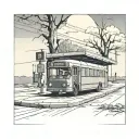 Soviet Bus Stop tattoo design idea