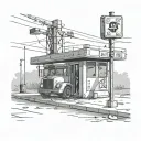 Soviet Bus Stop tattoo design idea