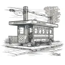 Soviet Bus Stop tattoo design idea