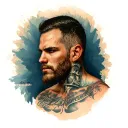 self made man tattoo design idea