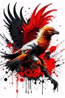 fenix flying tattoo design idea