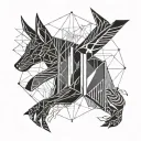 anubis ra tattoo design idea