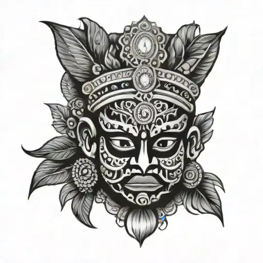 theyyam face tattoo tattoo design idea