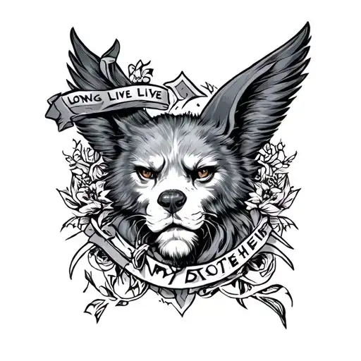 Long Live My Brother tattoo design idea