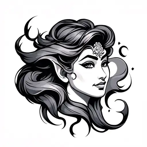 Genie tattoo design idea