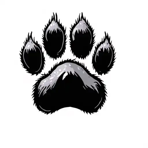 Dog Paw tattoo design idea