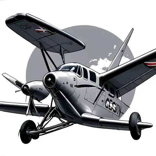 Cessna tattoo design idea