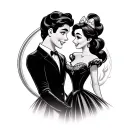 Disney Couple tattoo design idea