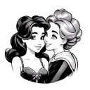 Disney Couple tattoo design idea