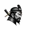 samurai head tattoo tattoo design idea