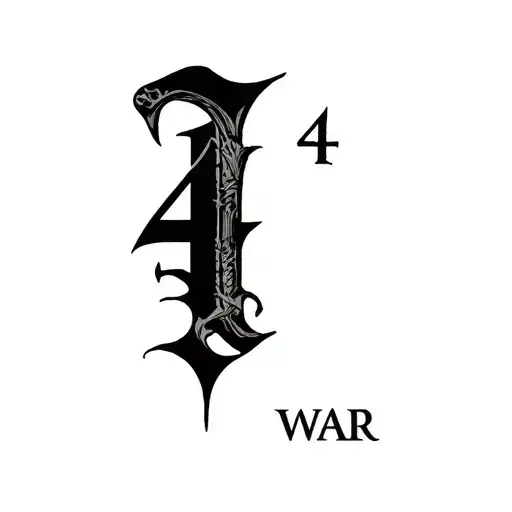 "444" WAR;Or tattoo design idea