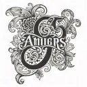 ambigram using lovers /enemies tattoo design idea