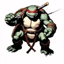 tmnt vintage comic tattoo design idea