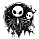 nightmare before Christmas tattoo design idea