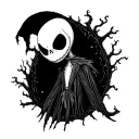 nightmare before Christmas tattoo design idea