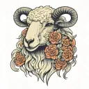 Sheep that barks tattoo design idea