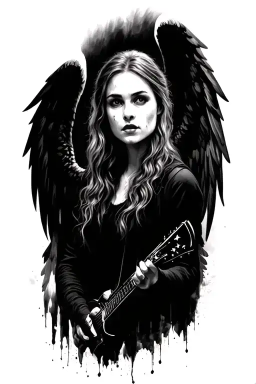 Tv show supernatural, buffy the vampire slayer, angel, mix tattoo design idea