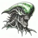 Xenomorph Alien Isolation tattoo design idea