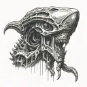 Xenomorph Alien Isolation tattoo design idea
